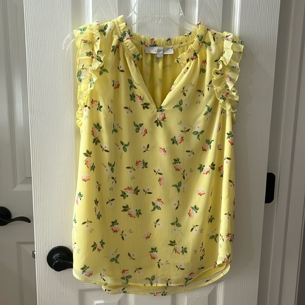 Loft size small sleeveless blouse